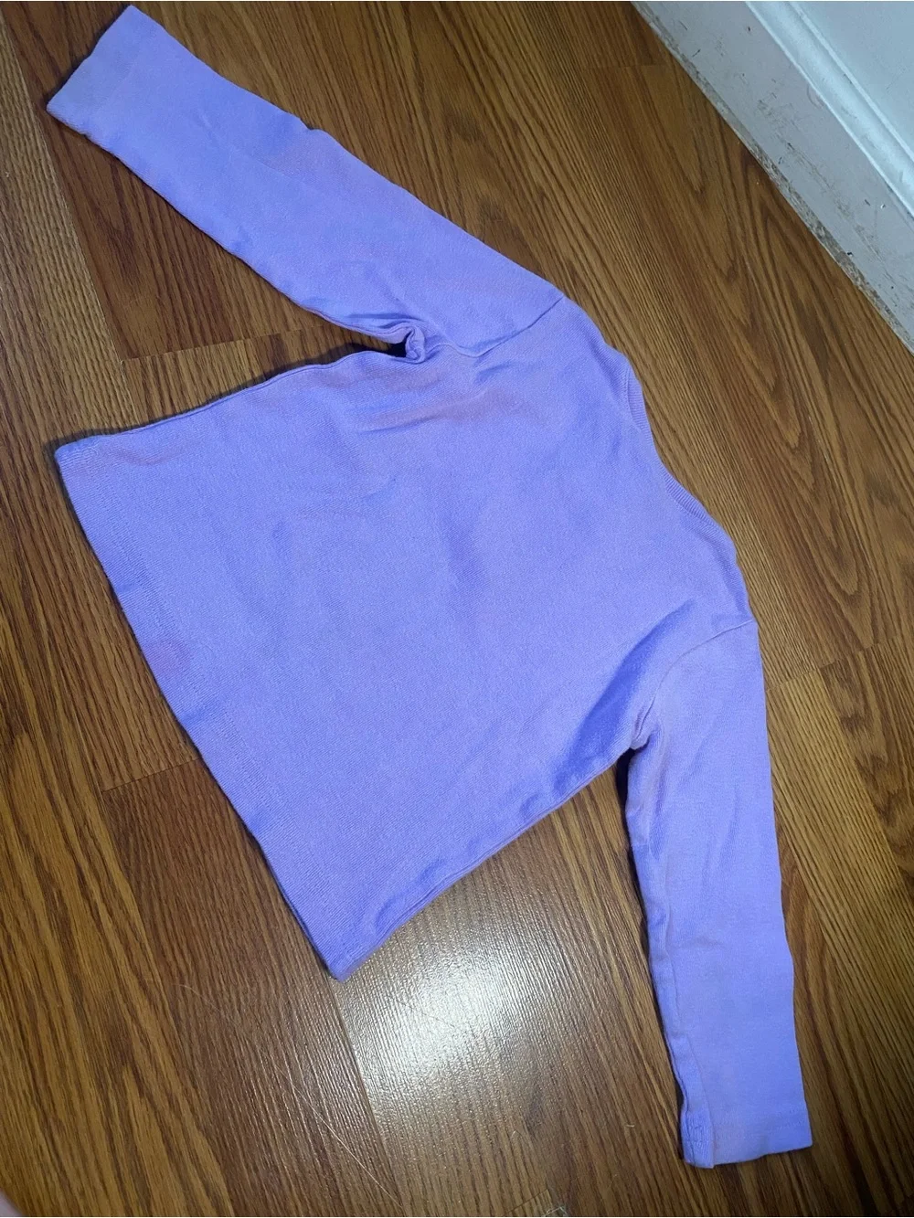 Y2K Children's Lavender Bear Long-Sleeve Top